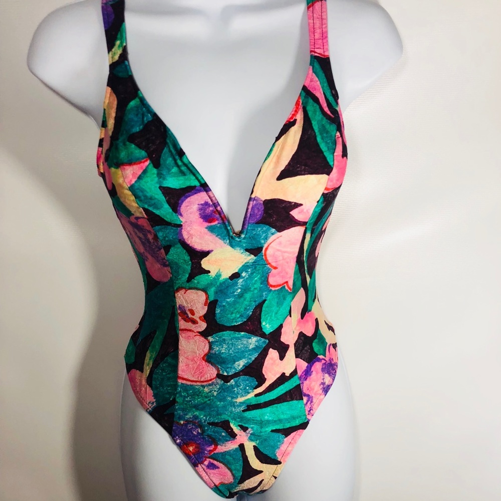 Tropical Floral One Piece Swimsuit